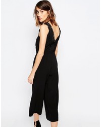 Combinaison pantalon noire Warehouse