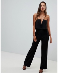 Combinaison pantalon noire Girl In Mind