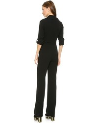 Combinaison pantalon noire Diane von Furstenberg