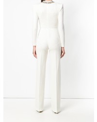 Combinaison pantalon ornée blanche Ermanno Scervino