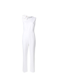 Combinaison pantalon ornée blanche MSGM
