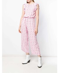 Combinaison pantalon ornée rose Vivetta