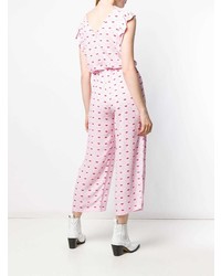 Combinaison pantalon ornée rose Vivetta