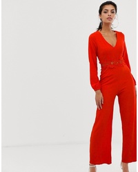 Combinaison pantalon rouge AX Paris