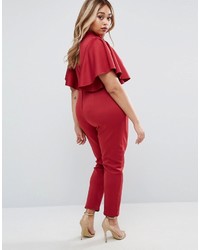 Combinaison pantalon rouge Asos
