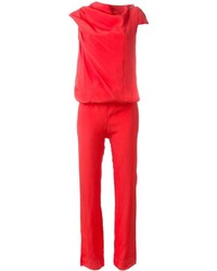Combinaison pantalon rouge Vivienne Westwood