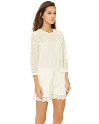 Combishort en broderie anglaise blanc Madewell