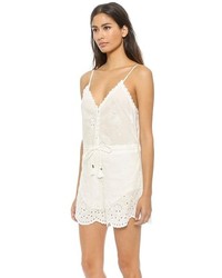 Combishort en broderie anglaise blanc