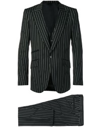 Complet à rayures verticales noir Dolce & Gabbana