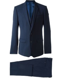 Complet en laine bleu marine Dolce & Gabbana