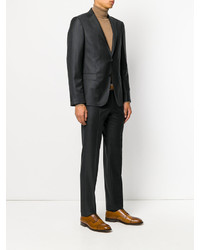 Costume en laine gris foncé Z Zegna