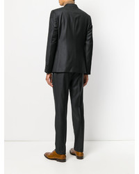 Costume en laine gris foncé Z Zegna