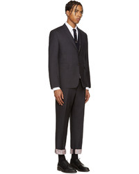 Costume en laine gris foncé Thom Browne