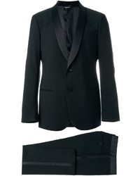Costume en laine noir Giorgio Armani