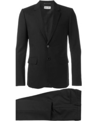 Costume en laine noir Saint Laurent