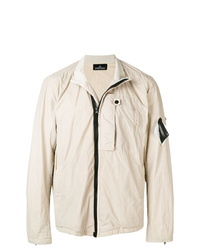 Coupe-vent beige Stone Island Shadow Project