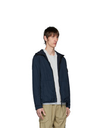 Coupe-vent bleu marine Stone Island