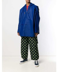 Coupe-vent bleu Walter Van Beirendonck