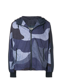 Coupe-vent camouflage bleu marine Herno