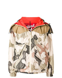 Coupe-vent camouflage marron clair Woolrich
