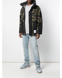 Coupe-vent camouflage olive A Bathing Ape
