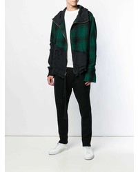 Coupe-vent imprimé vert foncé Greg Lauren