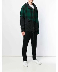 Coupe-vent imprimé vert foncé Greg Lauren