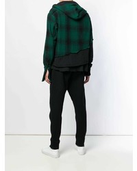 Coupe-vent imprimé vert foncé Greg Lauren