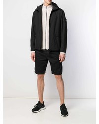 Coupe-vent noir Stone Island