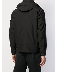 Coupe-vent noir Stone Island