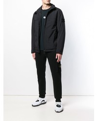 Coupe-vent noir Stone Island