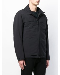 Coupe-vent noir Stone Island