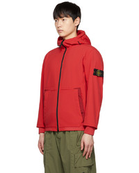 Coupe-vent rouge Stone Island