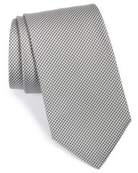 Cravate à carreaux grise