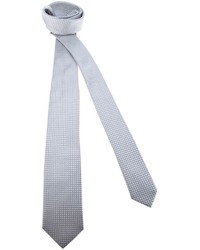 Cravate à carreaux grise Dolce & Gabbana