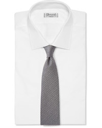 Cravate à chevrons grise Charvet