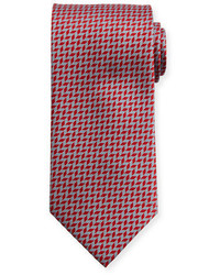 Cravate à chevrons rouge