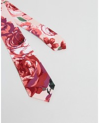 Cravate à fleurs rose Asos