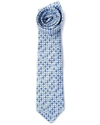 Cravate á pois bleu clair