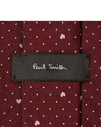 Cravate á pois bordeaux Paul Smith