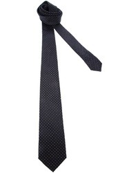 Cravate á pois noire et blanche Dolce & Gabbana
