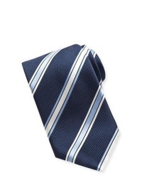 Cravate à rayures horizontales bleu marine