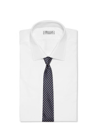 Cravate à rayures horizontales bleu marine Giorgio Armani