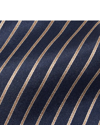 Cravate à rayures horizontales bleu marine Giorgio Armani