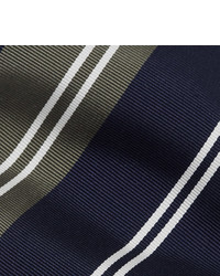 Cravate à rayures horizontales bleu marine Kingsman