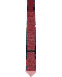 Cravate à rayures horizontales bleu marine Engineered Garments
