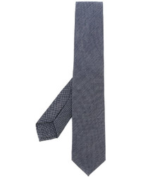 Cravate à rayures horizontales bleue Barba