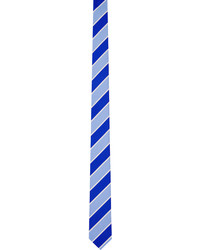 Cravate à rayures horizontales bleue Thom Browne