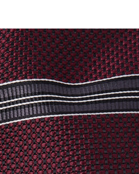 Cravate à rayures horizontales bordeaux Tom Ford
