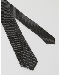 Cravate à rayures horizontales noire Asos